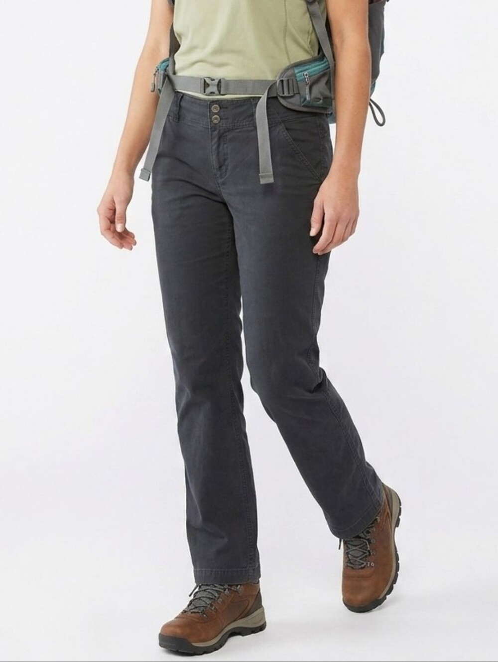 Columbia Sportswear Women's Black Cotton Blend Pants Sz 2 Regular Outdoor Hiking